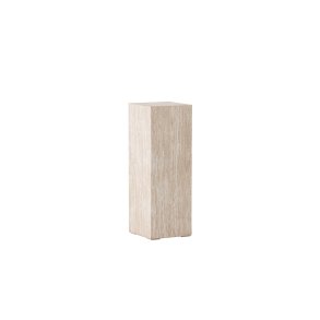 VIND COLLECTION Ramsvik sidebord, kvadratisk - beige MDF med travertin look (23x23xH:65)