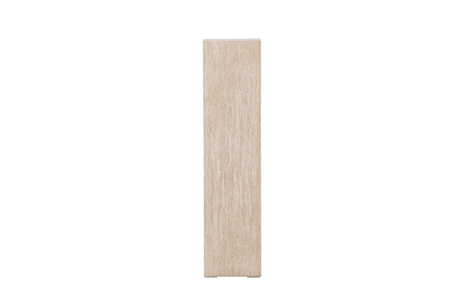 VIND COLLECTION Ramsvik sidebord, kvadratisk - beige MDF med travertin look (23x23xH:95)