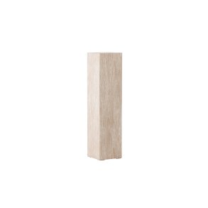 VIND COLLECTION Ramsvik sidebord, kvadratisk - beige MDF med travertin look (23x23xH:95)