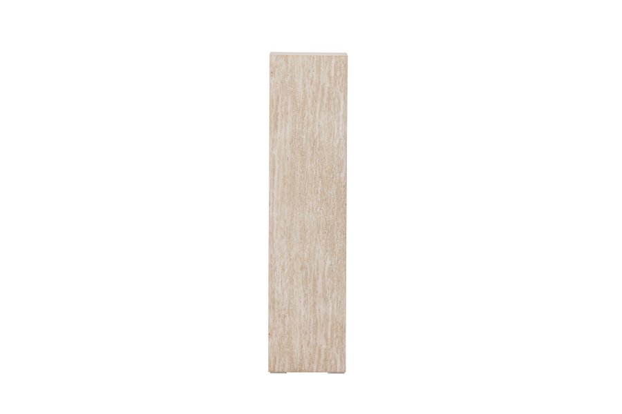 VIND COLLECTION Ramsvik sidebord, kvadratisk - beige MDF med travertin look (23x23xH:95)
