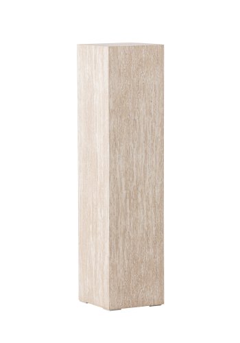 VIND COLLECTION Ramsvik sidebord, kvadratisk - beige MDF med travertin look (23x23xH:95)