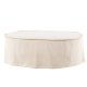 VIND COLLECTION Vindö ottoman, rund - beige stof (101)