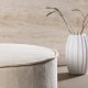 VIND COLLECTION Vindö ottoman, rund - beige stof (101)