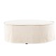 VIND COLLECTION Vindö ottoman, rund - beige stof (101)