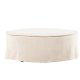 VIND COLLECTION Vindö ottoman, rund - beige stof (101)
