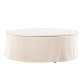 VIND COLLECTION Vindö ottoman, rund - beige stof (101)