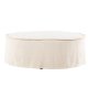 VIND COLLECTION Vindö ottoman, rund - beige stof (101)