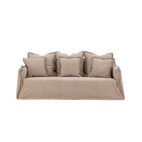 VIND COLLECTION Oskarshamn 3 pers. sofa - beige-brun stof og birketr