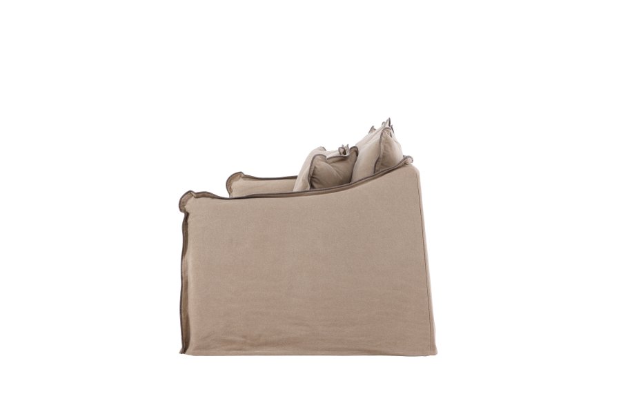 VIND COLLECTION Oskarshamn 3 pers. sofa - beige-brun stof og birketr