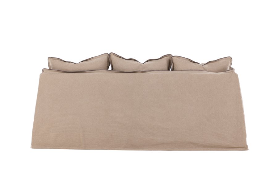 VIND COLLECTION Oskarshamn 3 pers. sofa - beige-brun stof og birketr