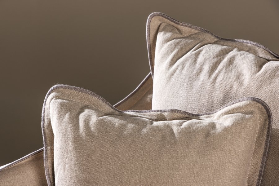 VIND COLLECTION Oskarshamn 3 pers. sofa - beige-brun stof og birketr