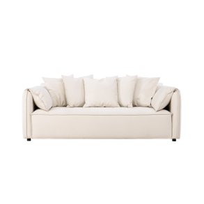 VIND COLLECTION Torekov 3 pers. sofa - beige polyester stof og birketr