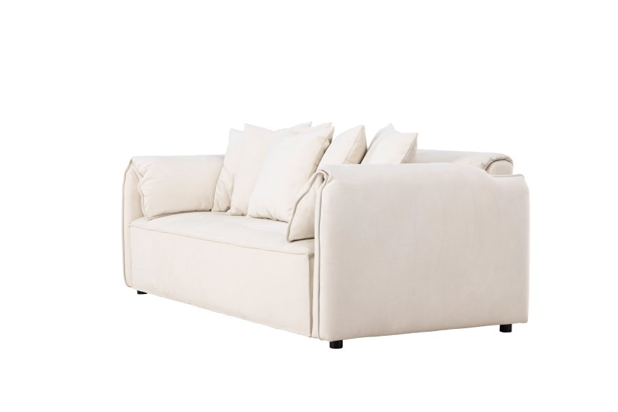 VIND COLLECTION Torekov 3 pers. sofa - beige polyester stof og birketr