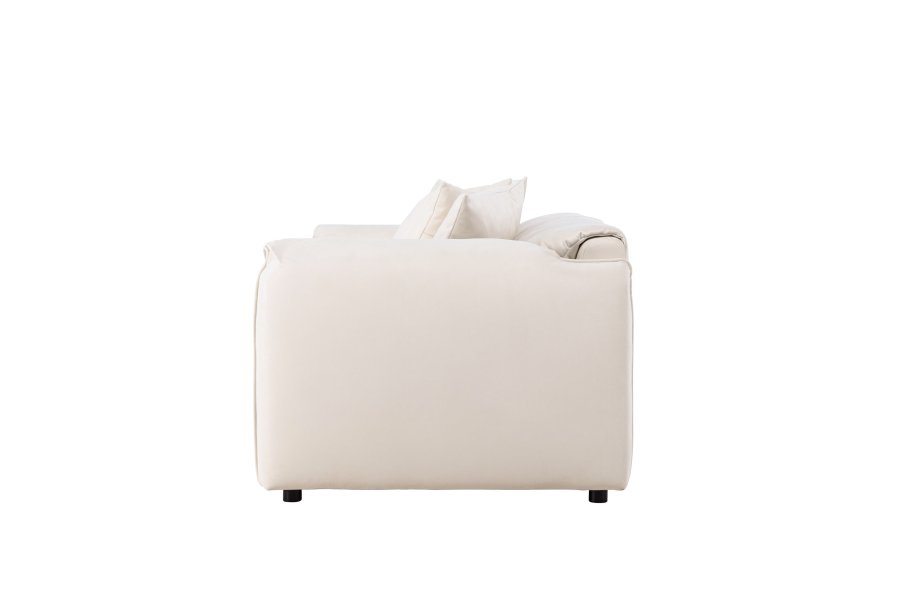 VIND COLLECTION Torekov 3 pers. sofa - beige polyester stof og birketr