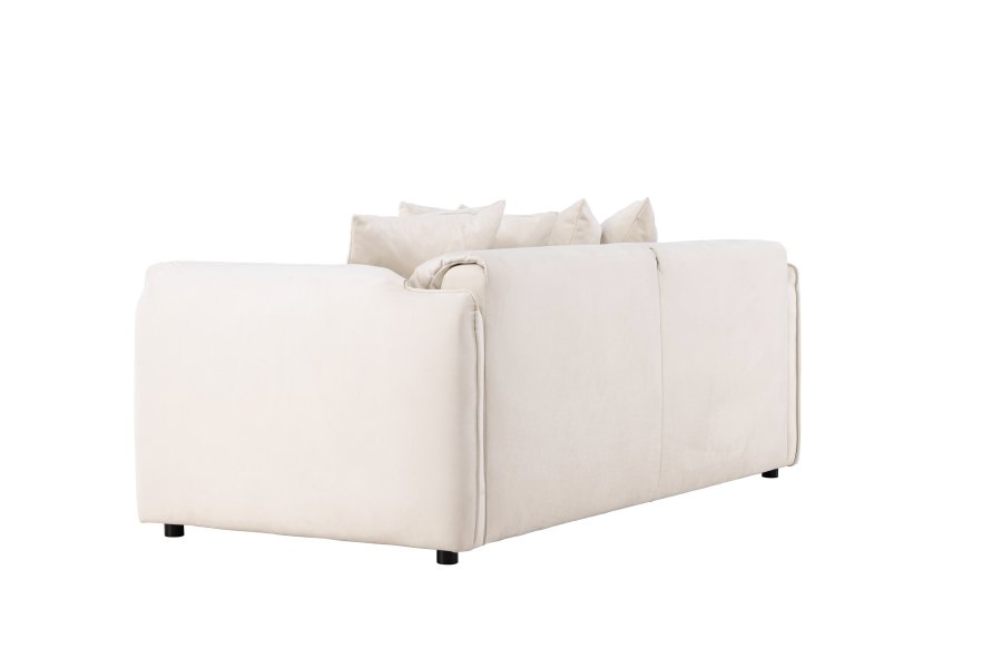 VIND COLLECTION Torekov 3 pers. sofa - beige polyester stof og birketr