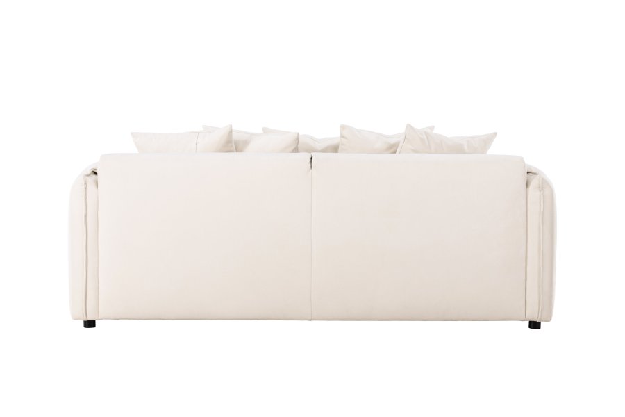 VIND COLLECTION Torekov 3 pers. sofa - beige polyester stof og birketr