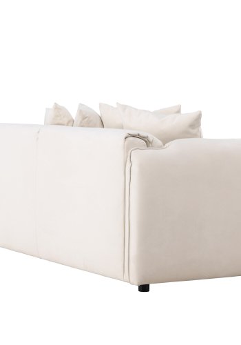 VIND COLLECTION Torekov 3 pers. sofa - beige polyester stof og birketr