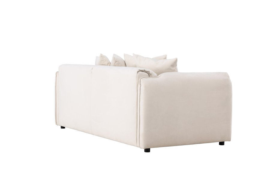 VIND COLLECTION Torekov 3 pers. sofa - beige polyester stof og birketr