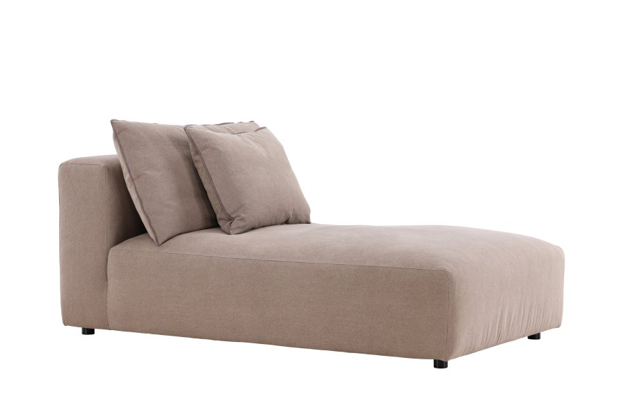 VIND COLLECTION Malö daybed - mrkebrun stof og birketr