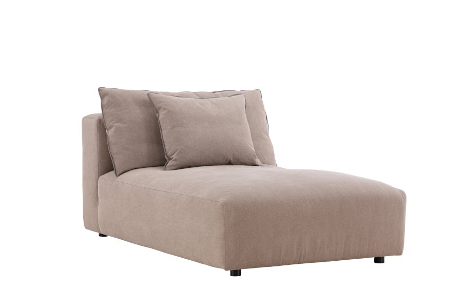 VIND COLLECTION Malö daybed - mrkebrun stof og birketr