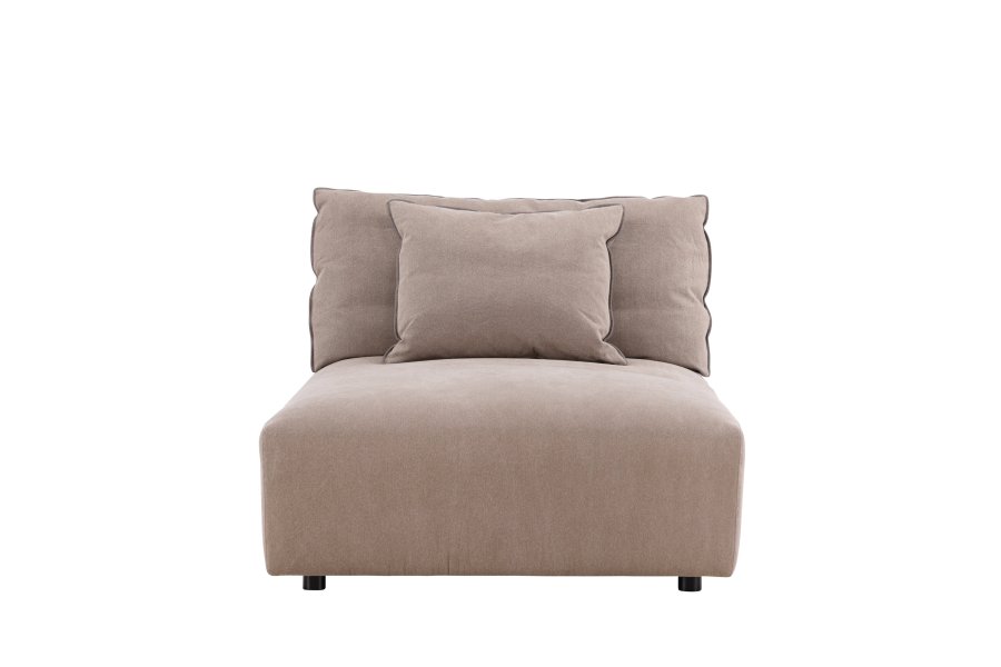 VIND COLLECTION Malö daybed - mrkebrun stof og birketr