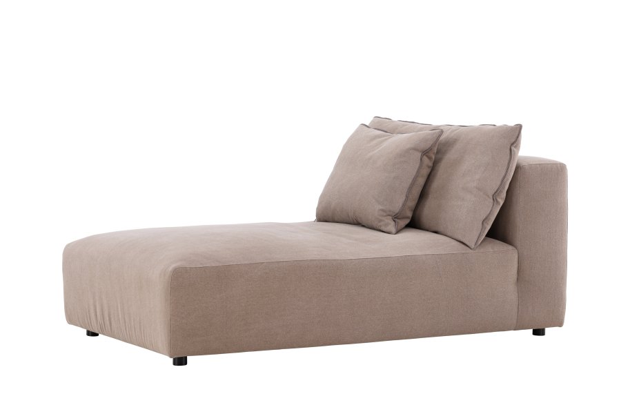 VIND COLLECTION Malö daybed - mrkebrun stof og birketr