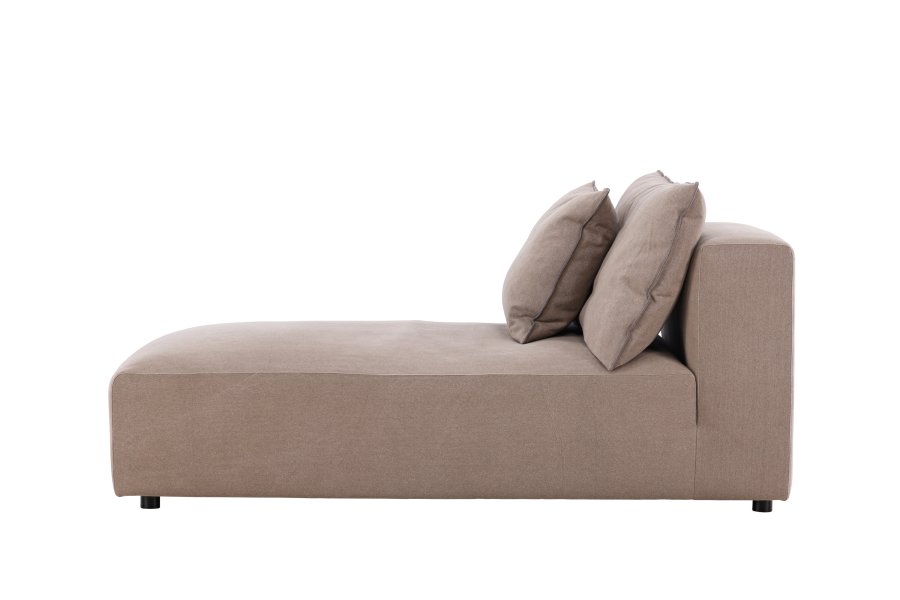 VIND COLLECTION Malö daybed - mrkebrun stof og birketr