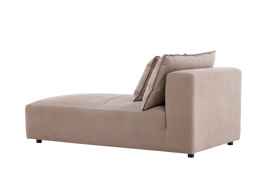 VIND COLLECTION Malö daybed - mrkebrun stof og birketr