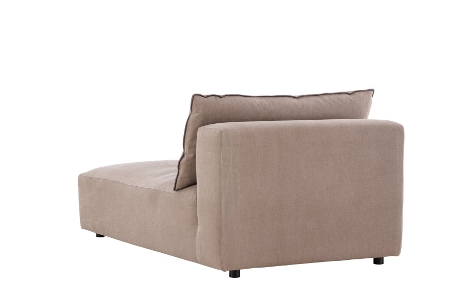 VIND COLLECTION Malö daybed - mrkebrun stof og birketr