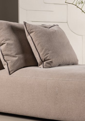 VIND COLLECTION Malö daybed - mrkebrun stof og birketr