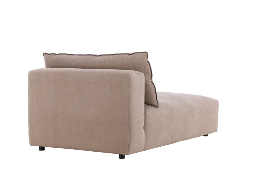 VIND COLLECTION Malö daybed - mrkebrun stof og birketr