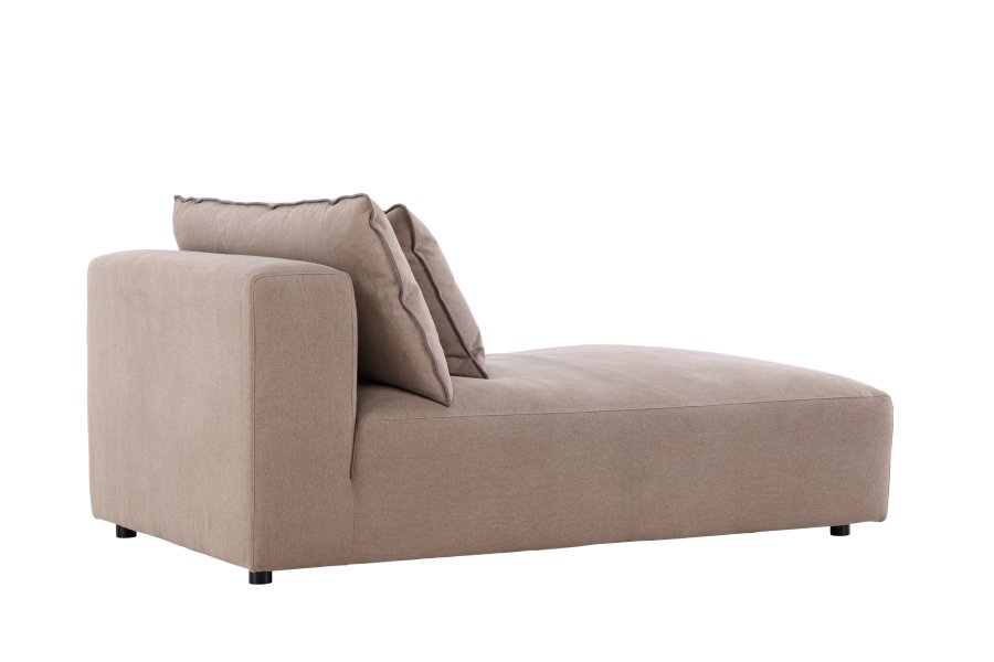 VIND COLLECTION Malö daybed - mrkebrun stof og birketr