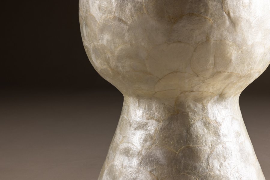 VIND COLLECTION Sandön sofabord, rund - beige capiz (40)