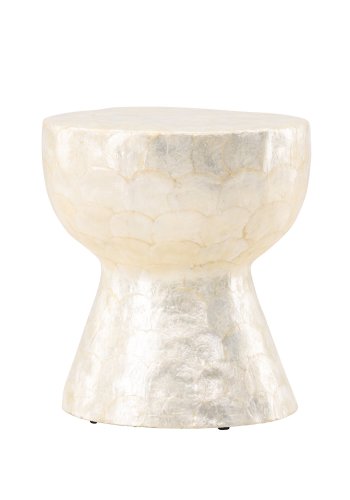 VIND COLLECTION Sandön sofabord, rund - beige capiz (40)