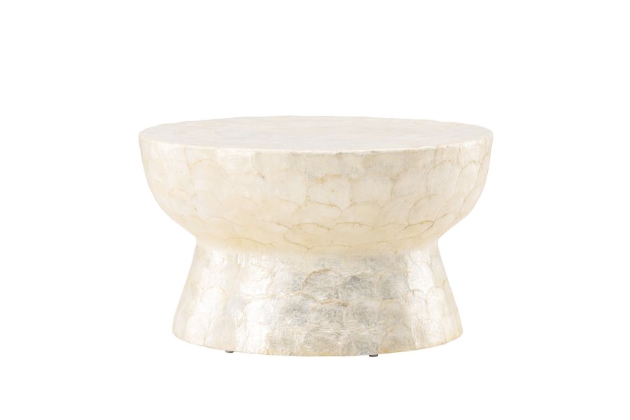 VIND COLLECTION Sandön sofabord, rund - beige capiz (70)