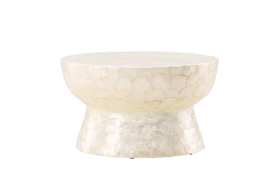 VIND COLLECTION Sandön sofabord, rund - beige capiz (70)