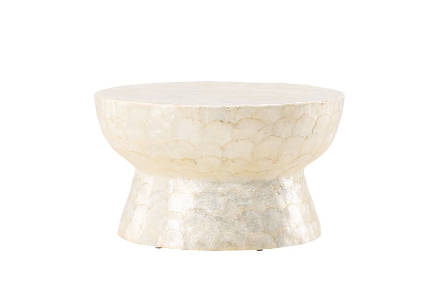 VIND COLLECTION Sandön sofabord, rund - beige capiz (70)