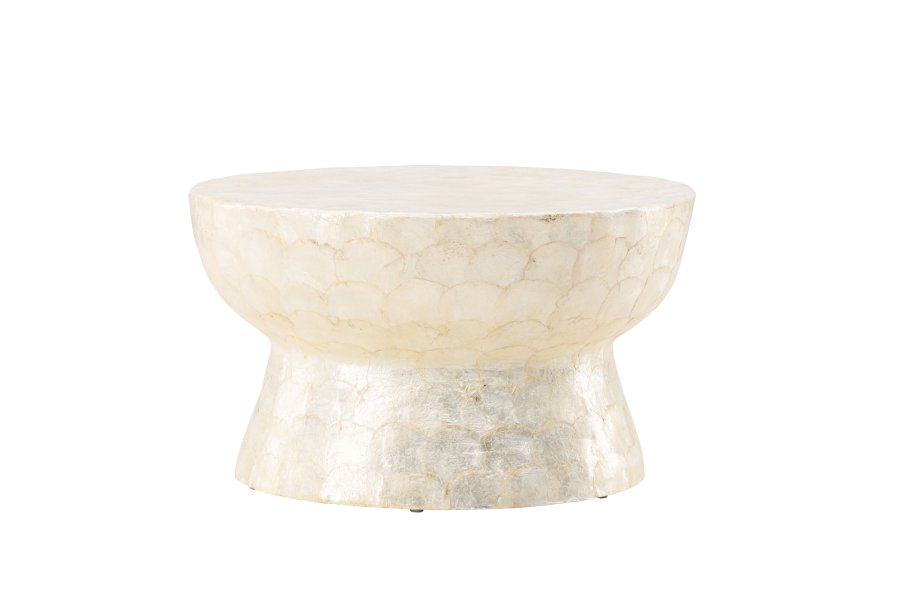 VIND COLLECTION Sandön sofabord, rund - beige capiz (70)