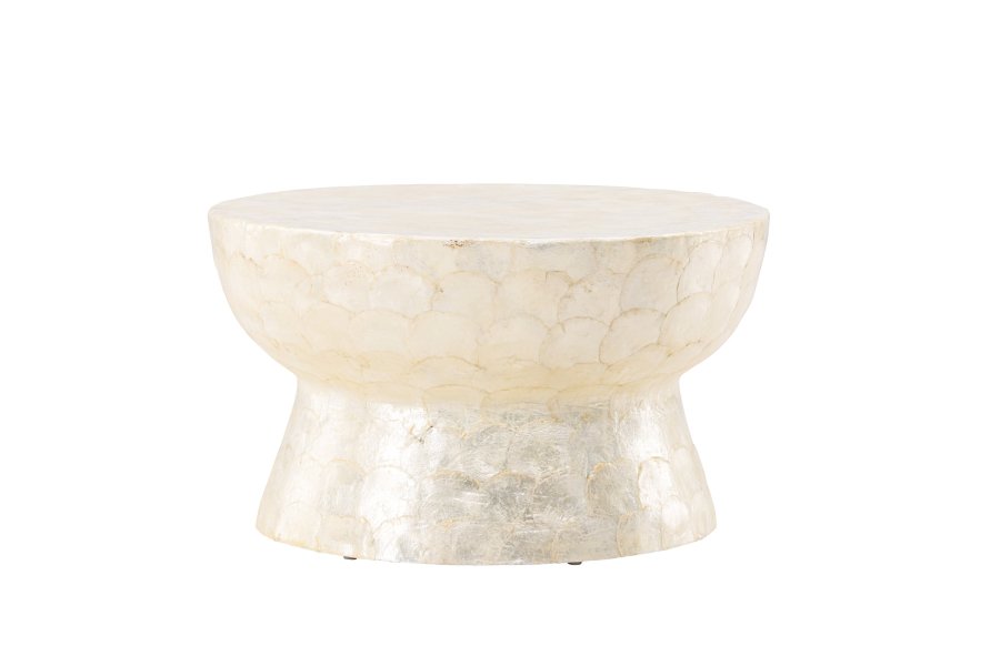 VIND COLLECTION Sandön sofabord, rund - beige capiz (70)