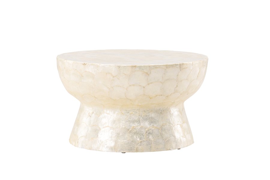 VIND COLLECTION Sandön sofabord, rund - beige capiz (70)