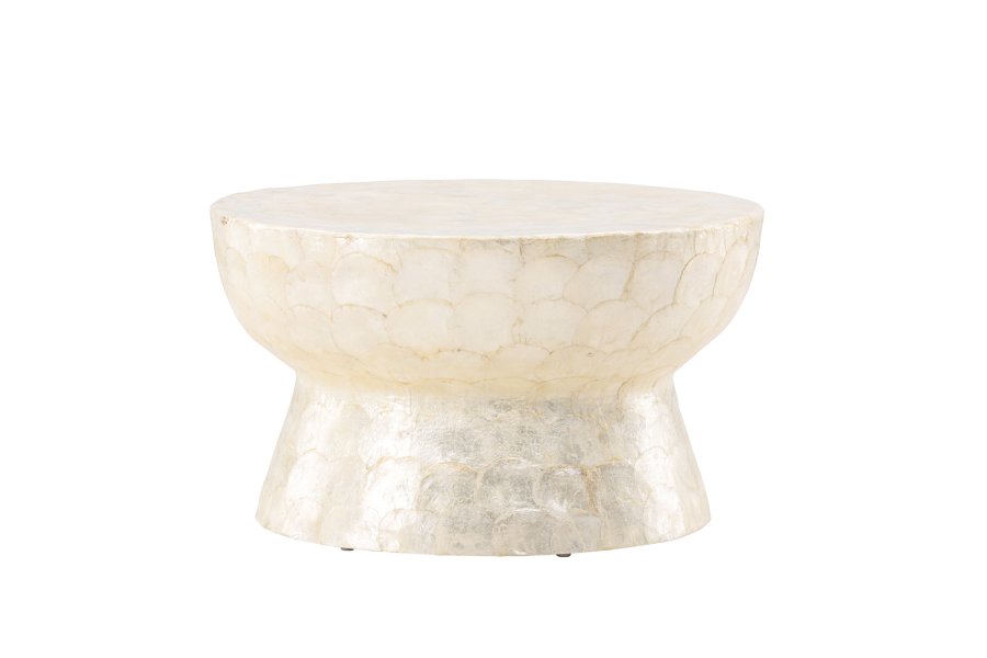 VIND COLLECTION Sandön sofabord, rund - beige capiz (70)