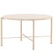 VIND COLLECTION Sandhamn sofabord, rund - beige mactan sten og jern (70)