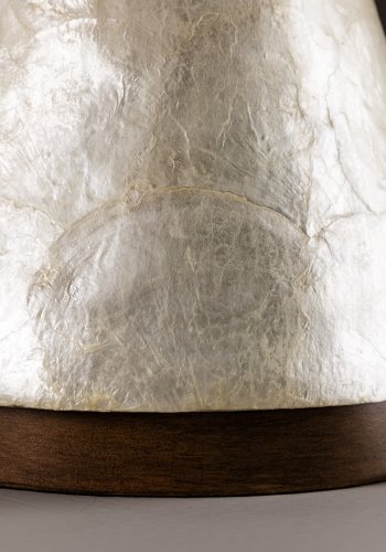 VIND COLLECTION Donsö bordlampe - lysegr capiz