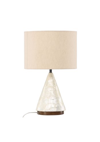 VIND COLLECTION Donsö bordlampe - lysegr capiz