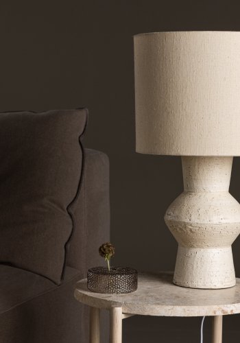 VIND COLLECTION Valön bordlampe - elfenben jute og terracotta