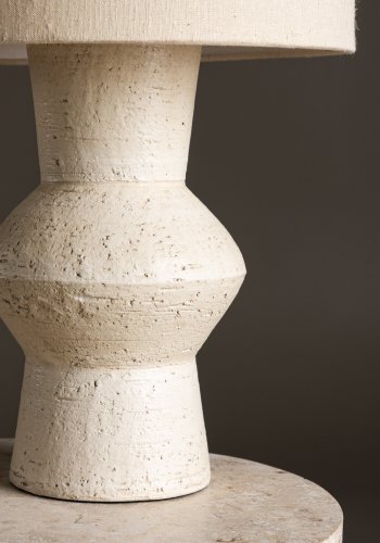 VIND COLLECTION Valön bordlampe - elfenben jute og terracotta