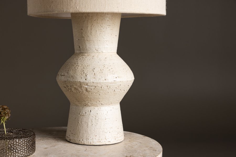 VIND COLLECTION Valön bordlampe - elfenben jute og terracotta