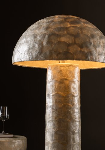 VIND COLLECTION Lindön gulvlampe - lysegr capiz