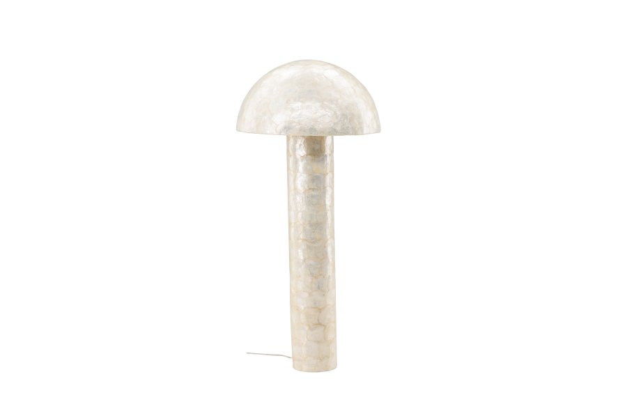 VIND COLLECTION Lindön gulvlampe - lysegr capiz