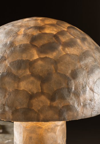 VIND COLLECTION Lindön gulvlampe - lysegr capiz